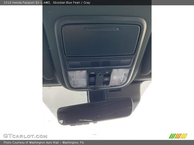 Obsidian Blue Pearl / Gray 2019 Honda Passport EX-L AWD