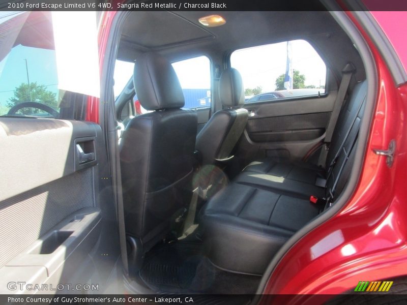 Sangria Red Metallic / Charcoal Black 2010 Ford Escape Limited V6 4WD