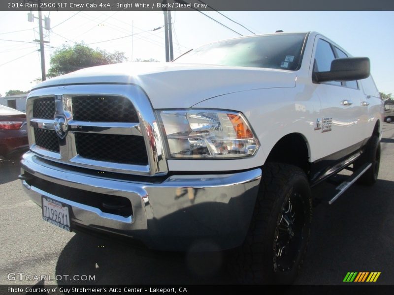 Bright White / Black/Diesel Gray 2014 Ram 2500 SLT Crew Cab 4x4