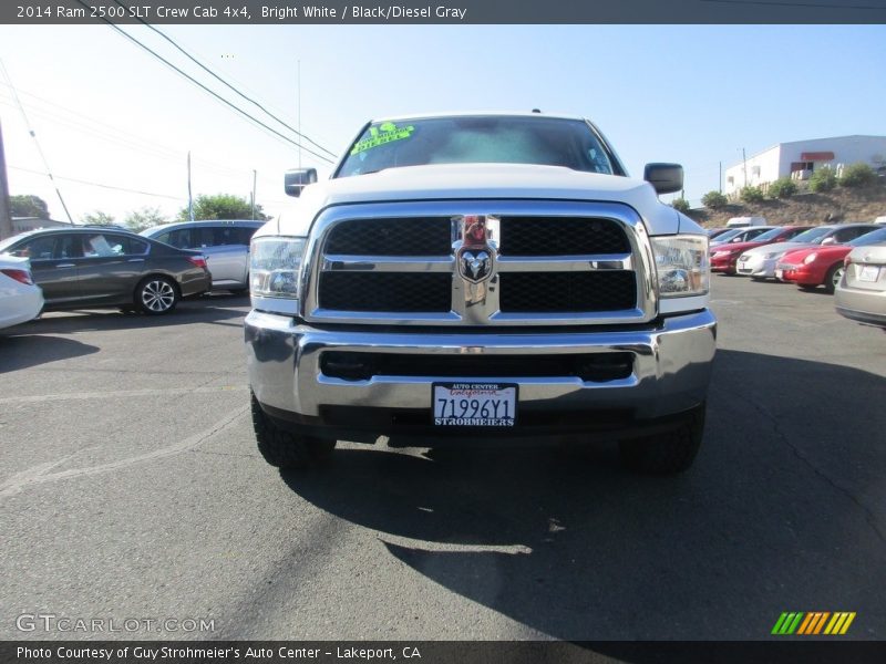 Bright White / Black/Diesel Gray 2014 Ram 2500 SLT Crew Cab 4x4