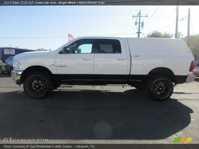 Bright White / Black/Diesel Gray 2014 Ram 2500 SLT Crew Cab 4x4