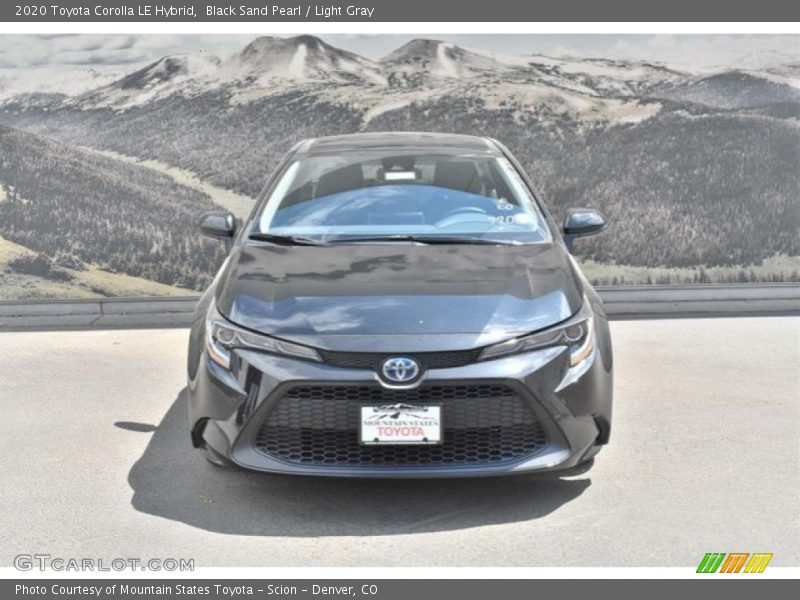 Black Sand Pearl / Light Gray 2020 Toyota Corolla LE Hybrid