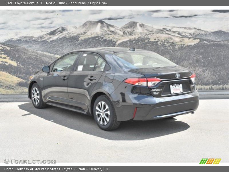 Black Sand Pearl / Light Gray 2020 Toyota Corolla LE Hybrid