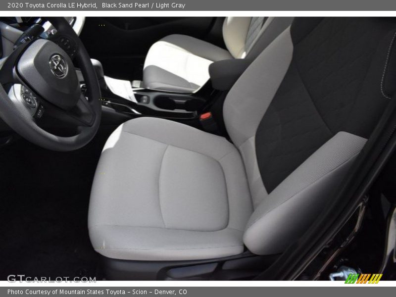 Black Sand Pearl / Light Gray 2020 Toyota Corolla LE Hybrid