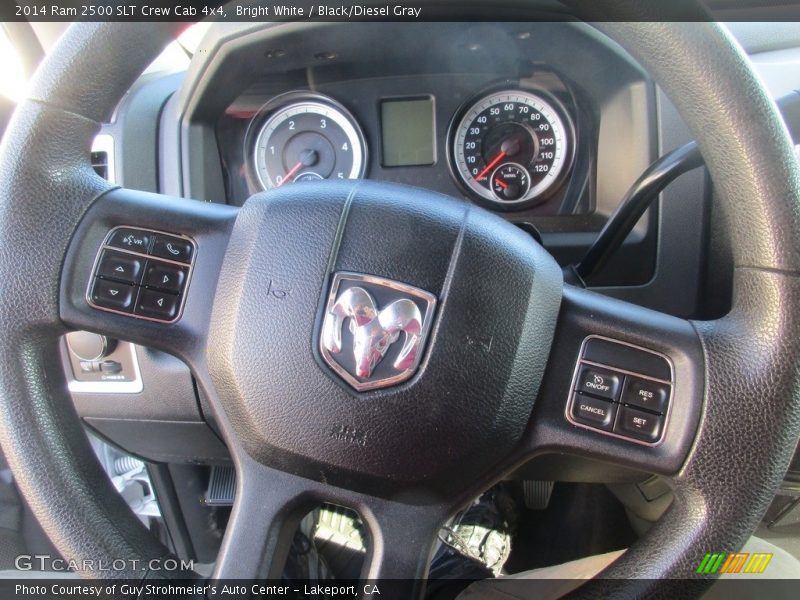 Bright White / Black/Diesel Gray 2014 Ram 2500 SLT Crew Cab 4x4