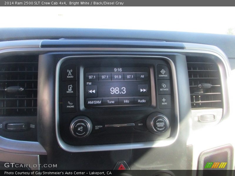 Bright White / Black/Diesel Gray 2014 Ram 2500 SLT Crew Cab 4x4