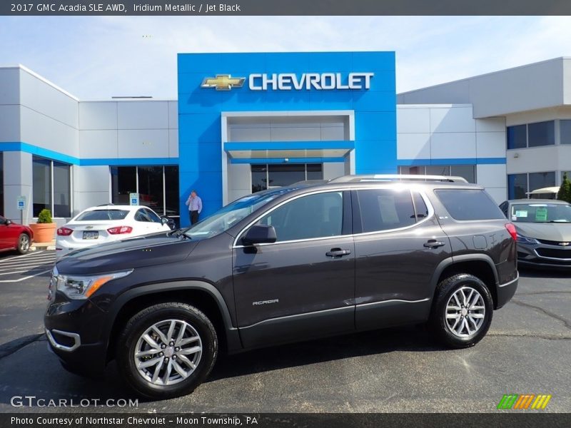 Iridium Metallic / Jet Black 2017 GMC Acadia SLE AWD