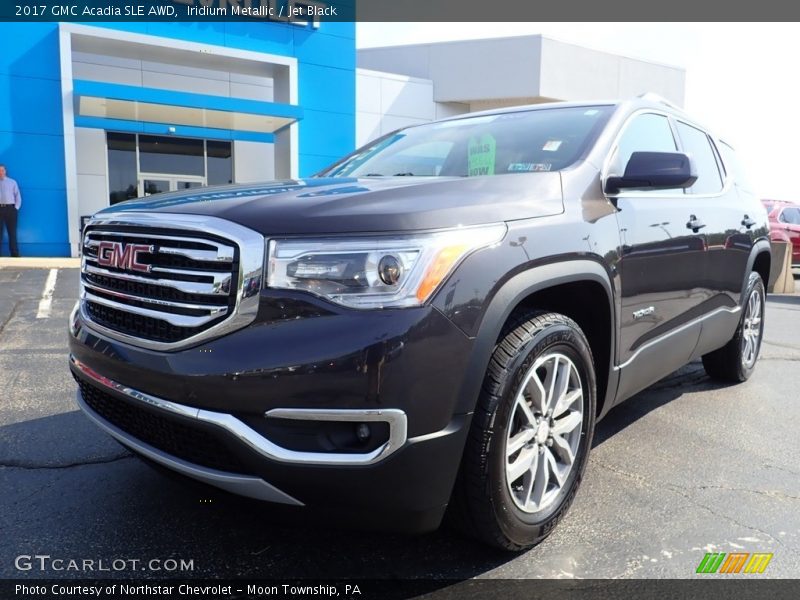 Iridium Metallic / Jet Black 2017 GMC Acadia SLE AWD