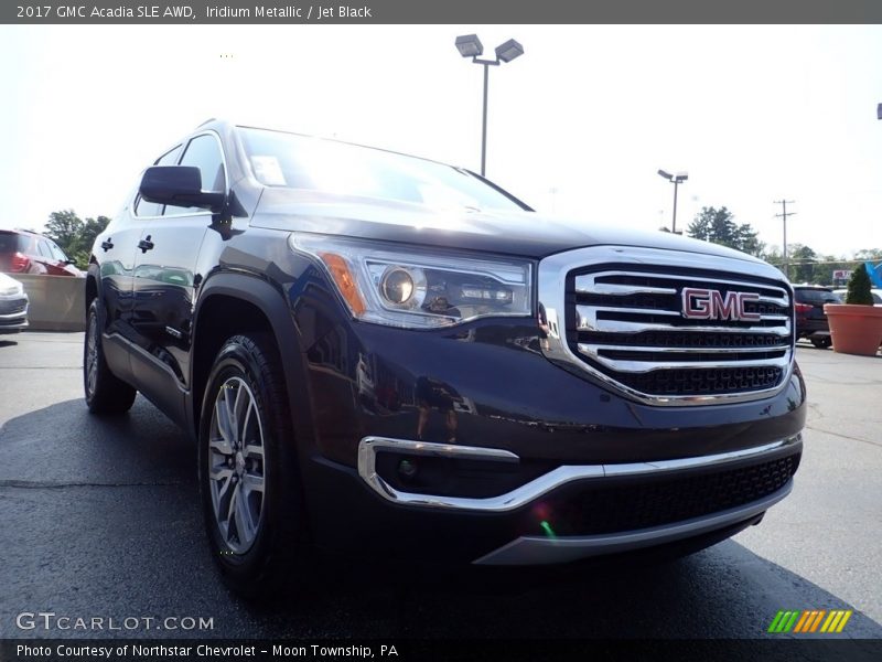 Iridium Metallic / Jet Black 2017 GMC Acadia SLE AWD