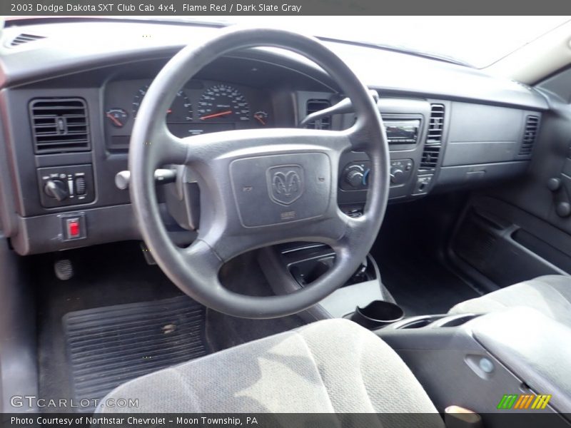 Flame Red / Dark Slate Gray 2003 Dodge Dakota SXT Club Cab 4x4
