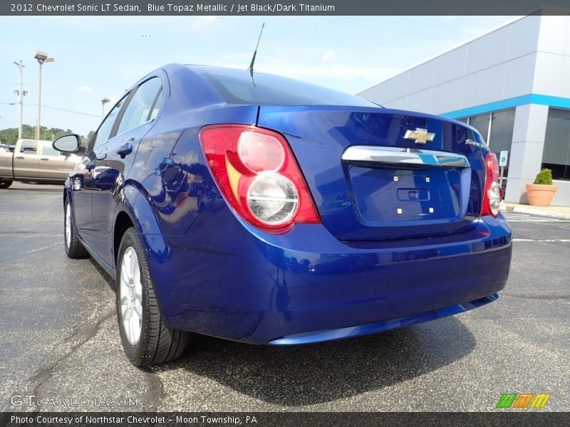 Blue Topaz Metallic / Jet Black/Dark Titanium 2012 Chevrolet Sonic LT Sedan