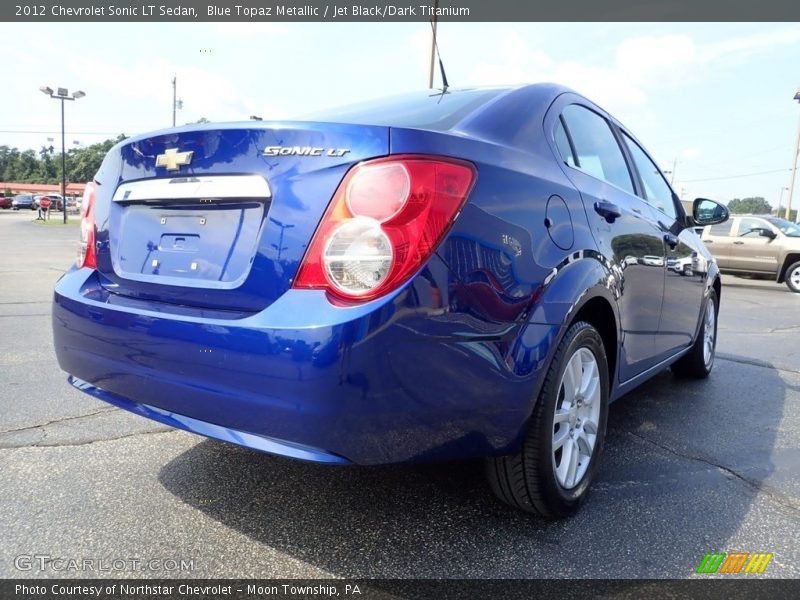 Blue Topaz Metallic / Jet Black/Dark Titanium 2012 Chevrolet Sonic LT Sedan