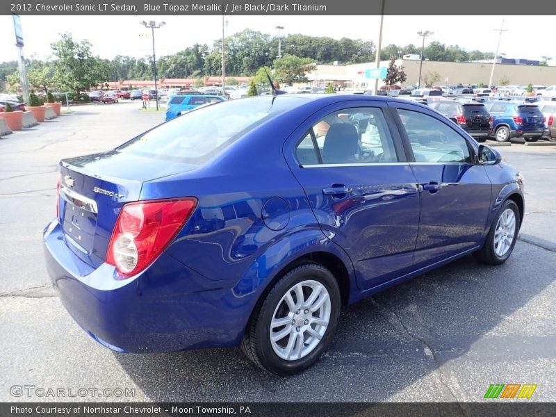 Blue Topaz Metallic / Jet Black/Dark Titanium 2012 Chevrolet Sonic LT Sedan