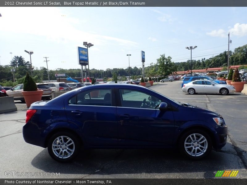 Blue Topaz Metallic / Jet Black/Dark Titanium 2012 Chevrolet Sonic LT Sedan