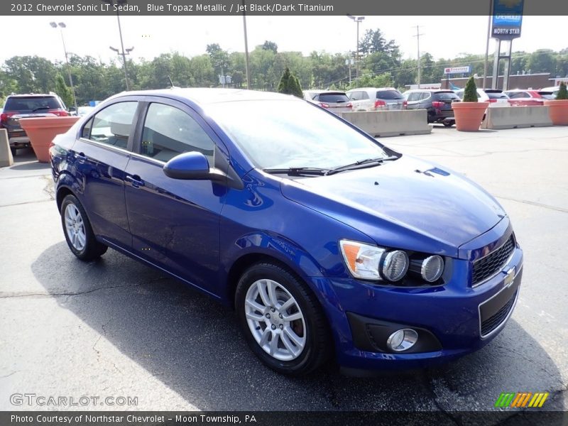 Blue Topaz Metallic / Jet Black/Dark Titanium 2012 Chevrolet Sonic LT Sedan
