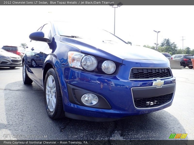 Blue Topaz Metallic / Jet Black/Dark Titanium 2012 Chevrolet Sonic LT Sedan