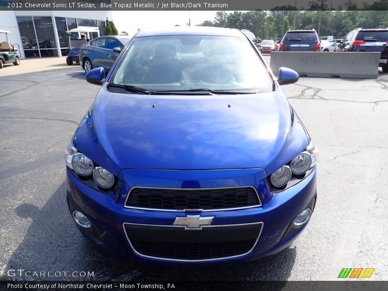 Blue Topaz Metallic / Jet Black/Dark Titanium 2012 Chevrolet Sonic LT Sedan