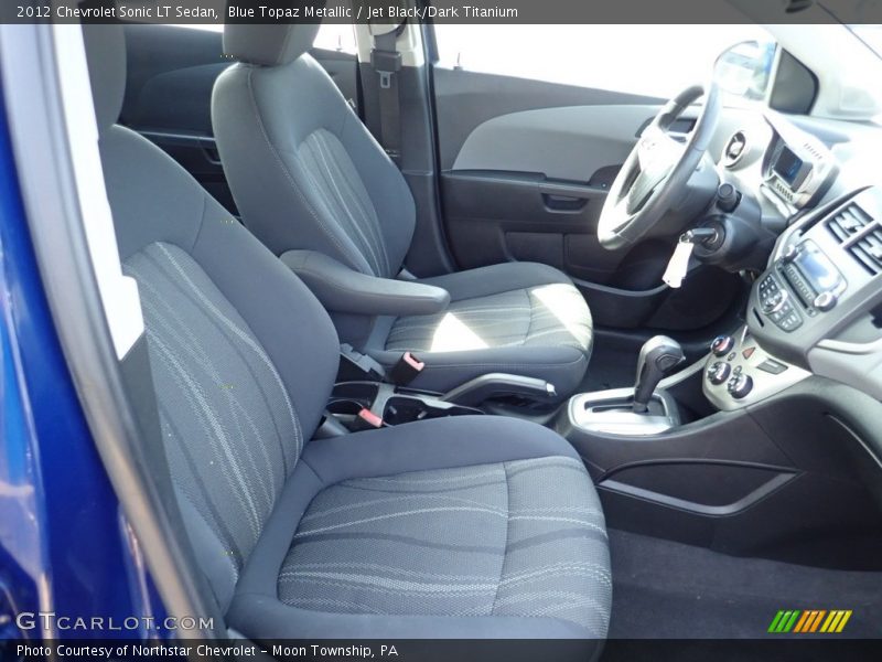 Blue Topaz Metallic / Jet Black/Dark Titanium 2012 Chevrolet Sonic LT Sedan