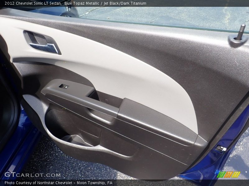 Blue Topaz Metallic / Jet Black/Dark Titanium 2012 Chevrolet Sonic LT Sedan