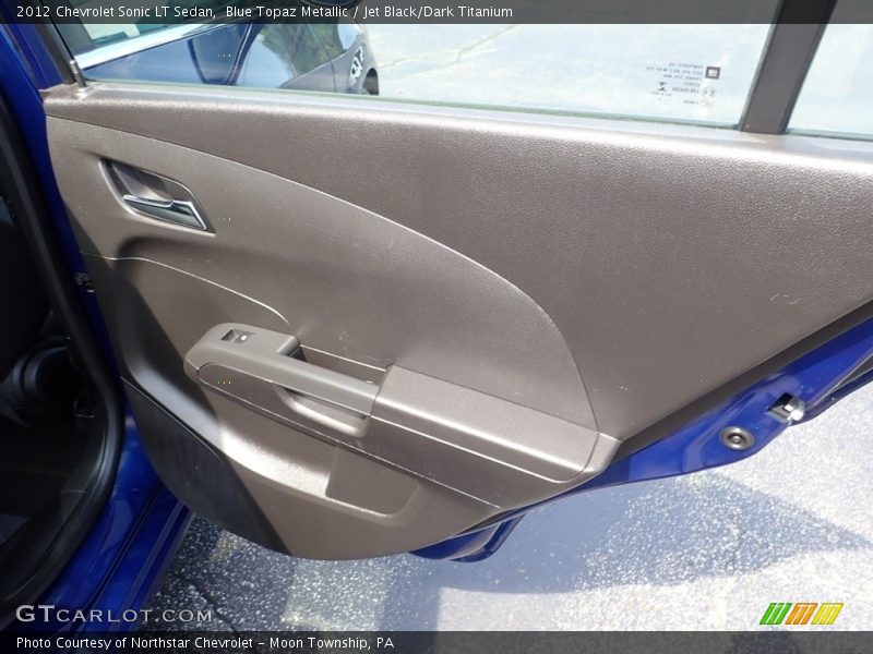 Blue Topaz Metallic / Jet Black/Dark Titanium 2012 Chevrolet Sonic LT Sedan