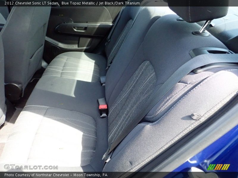 Blue Topaz Metallic / Jet Black/Dark Titanium 2012 Chevrolet Sonic LT Sedan