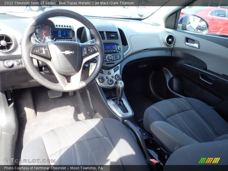 Blue Topaz Metallic / Jet Black/Dark Titanium 2012 Chevrolet Sonic LT Sedan
