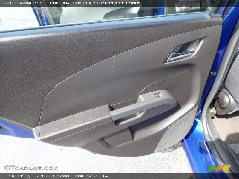 Blue Topaz Metallic / Jet Black/Dark Titanium 2012 Chevrolet Sonic LT Sedan