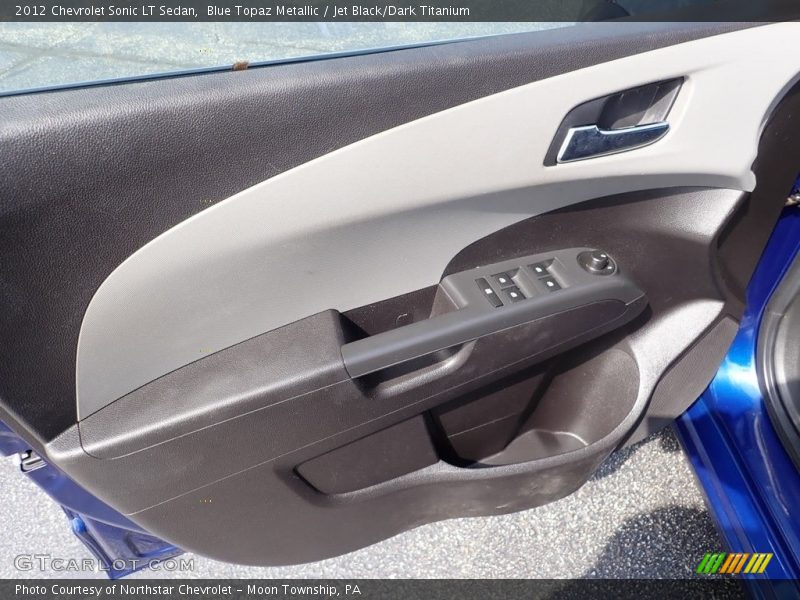 Blue Topaz Metallic / Jet Black/Dark Titanium 2012 Chevrolet Sonic LT Sedan