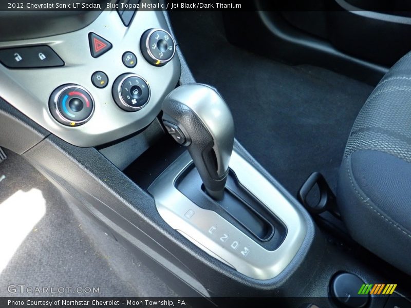 Blue Topaz Metallic / Jet Black/Dark Titanium 2012 Chevrolet Sonic LT Sedan