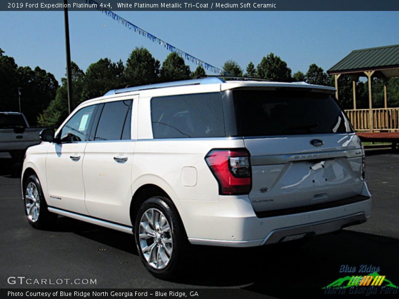 White Platinum Metallic Tri-Coat / Medium Soft Ceramic 2019 Ford Expedition Platinum 4x4