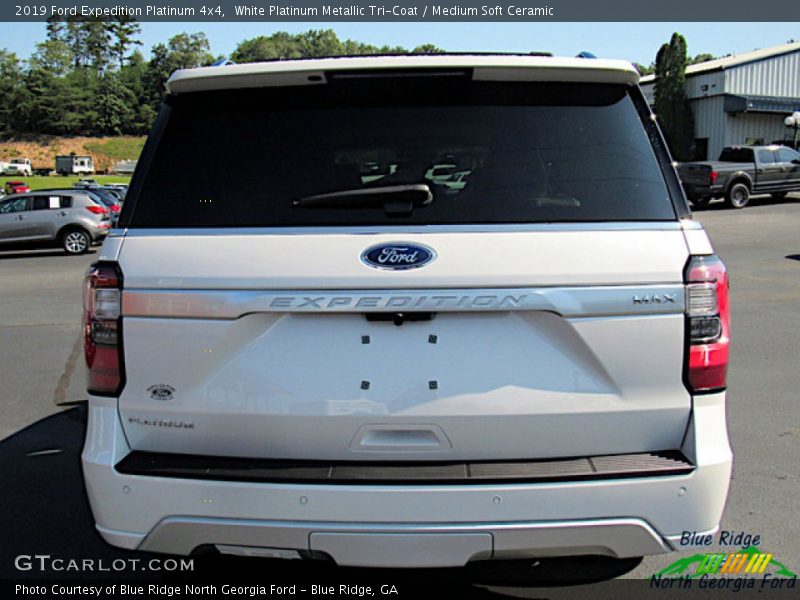 White Platinum Metallic Tri-Coat / Medium Soft Ceramic 2019 Ford Expedition Platinum 4x4
