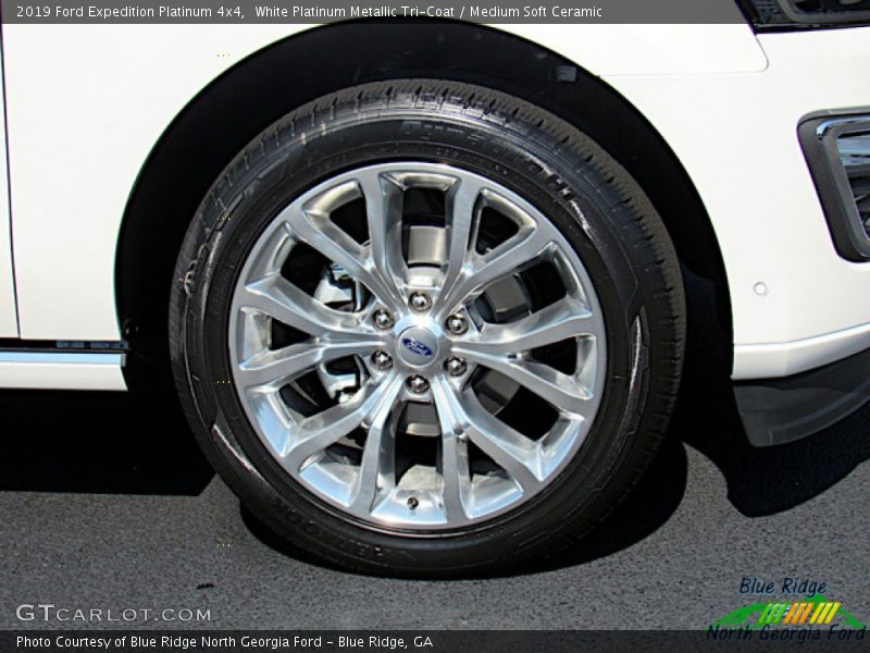 White Platinum Metallic Tri-Coat / Medium Soft Ceramic 2019 Ford Expedition Platinum 4x4