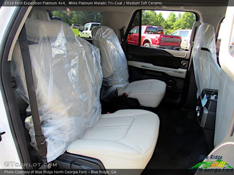 White Platinum Metallic Tri-Coat / Medium Soft Ceramic 2019 Ford Expedition Platinum 4x4