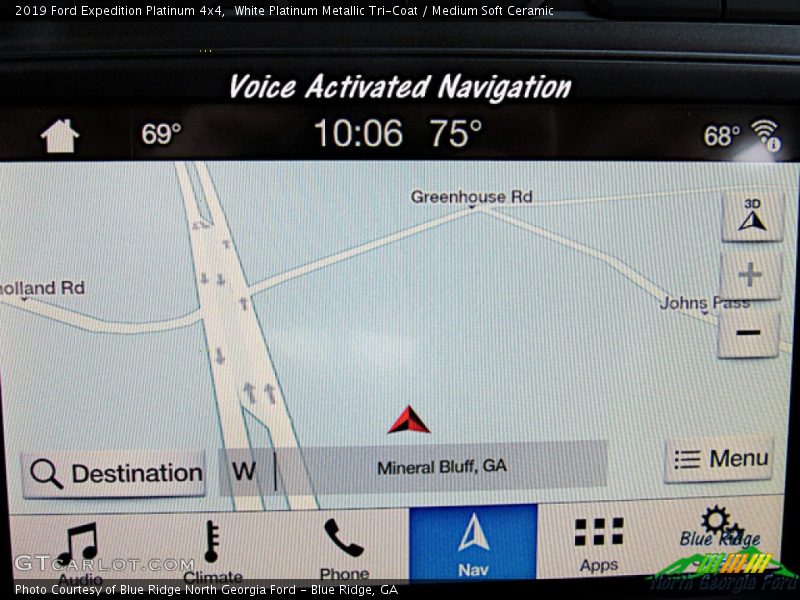White Platinum Metallic Tri-Coat / Medium Soft Ceramic 2019 Ford Expedition Platinum 4x4
