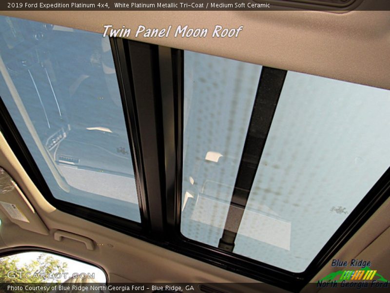 White Platinum Metallic Tri-Coat / Medium Soft Ceramic 2019 Ford Expedition Platinum 4x4