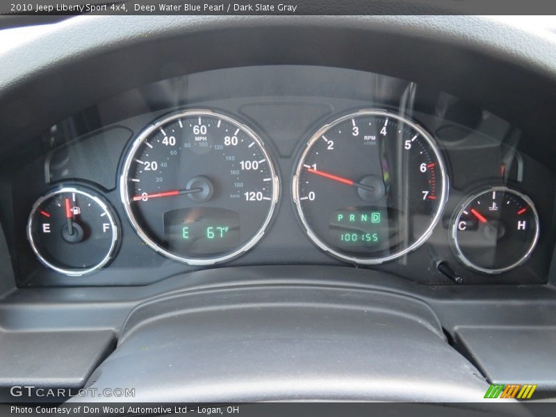Deep Water Blue Pearl / Dark Slate Gray 2010 Jeep Liberty Sport 4x4