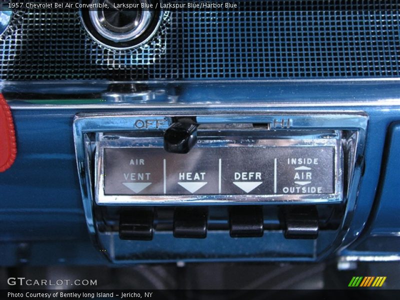 Larkspur Blue / Larkspur Blue/Harbor Blue 1957 Chevrolet Bel Air Convertible