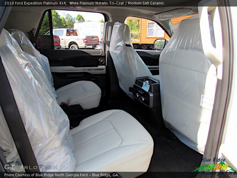 White Platinum Metallic Tri-Coat / Medium Soft Ceramic 2019 Ford Expedition Platinum 4x4