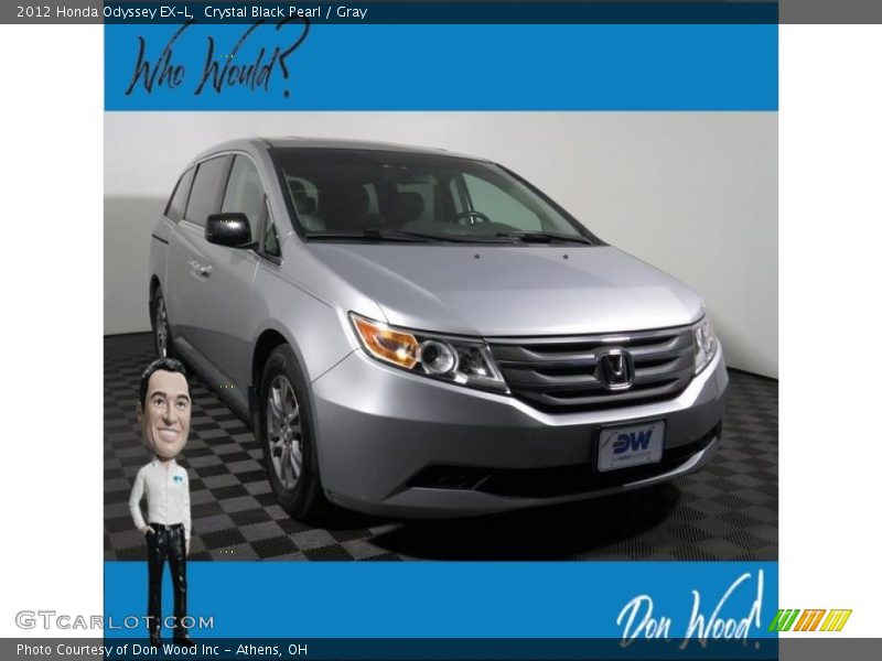 Crystal Black Pearl / Gray 2012 Honda Odyssey EX-L