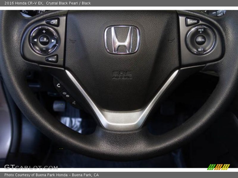 Crystal Black Pearl / Black 2016 Honda CR-V EX