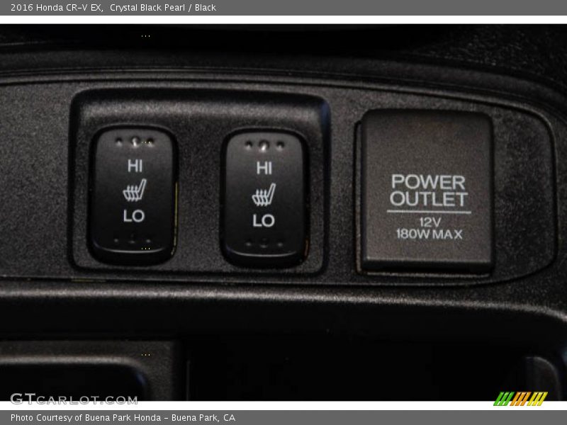 Crystal Black Pearl / Black 2016 Honda CR-V EX