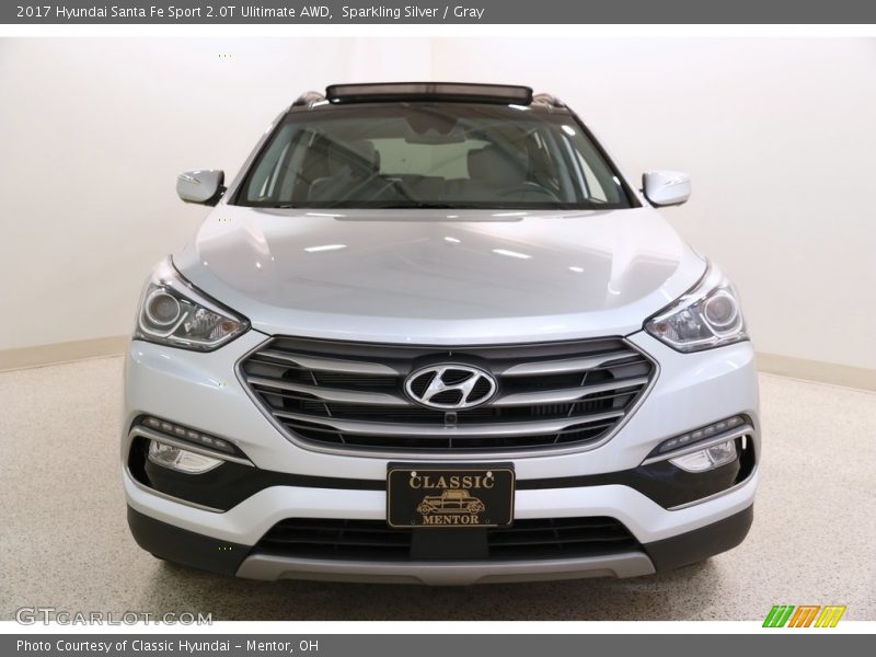 Sparkling Silver / Gray 2017 Hyundai Santa Fe Sport 2.0T Ulitimate AWD