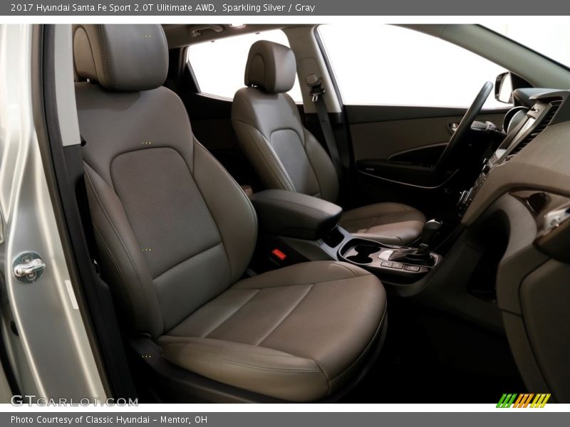 Sparkling Silver / Gray 2017 Hyundai Santa Fe Sport 2.0T Ulitimate AWD