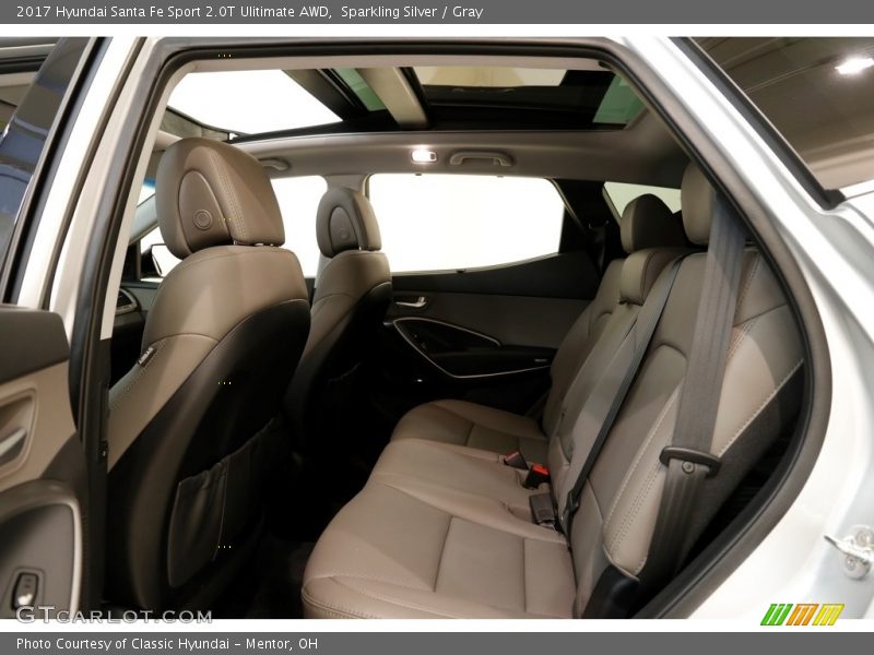 Sparkling Silver / Gray 2017 Hyundai Santa Fe Sport 2.0T Ulitimate AWD