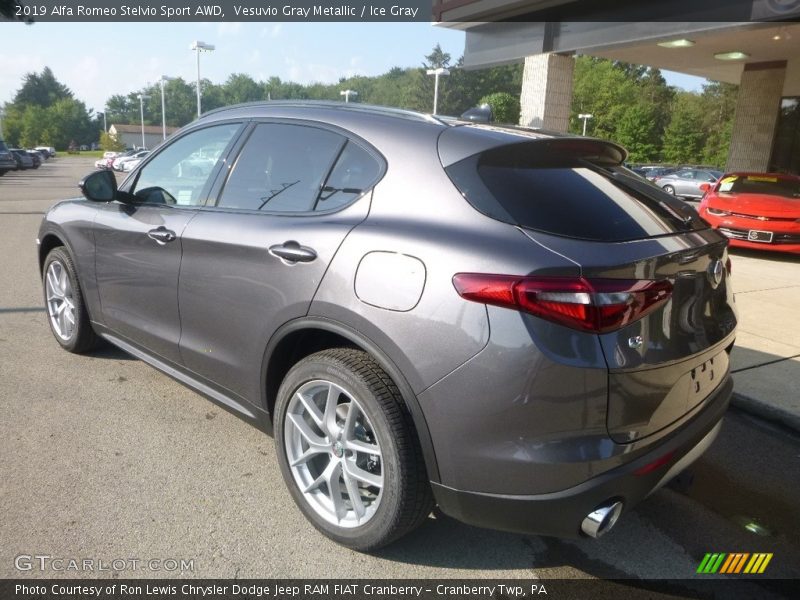 Vesuvio Gray Metallic / Ice Gray 2019 Alfa Romeo Stelvio Sport AWD
