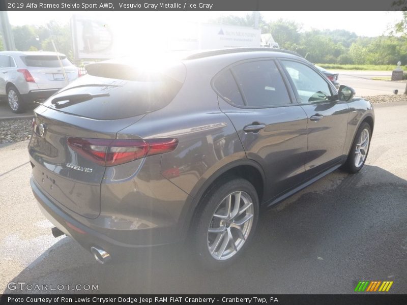 Vesuvio Gray Metallic / Ice Gray 2019 Alfa Romeo Stelvio Sport AWD
