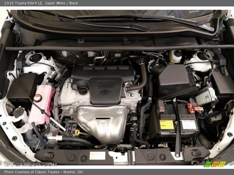 Super White / Black 2016 Toyota RAV4 LE