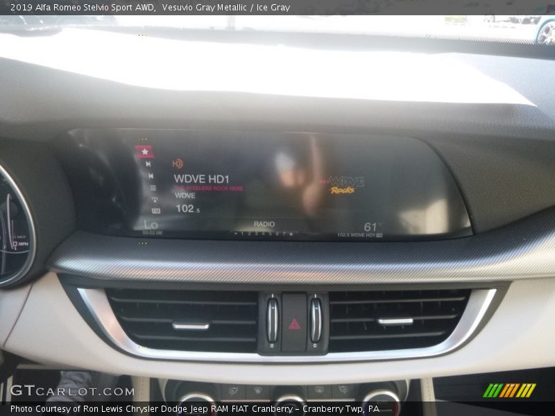 Vesuvio Gray Metallic / Ice Gray 2019 Alfa Romeo Stelvio Sport AWD