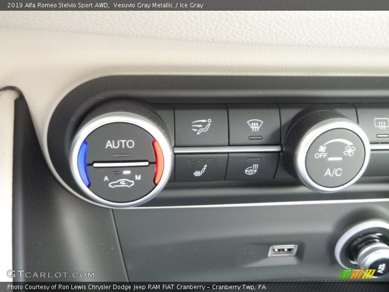 Controls of 2019 Stelvio Sport AWD