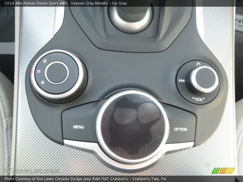 Controls of 2019 Stelvio Sport AWD